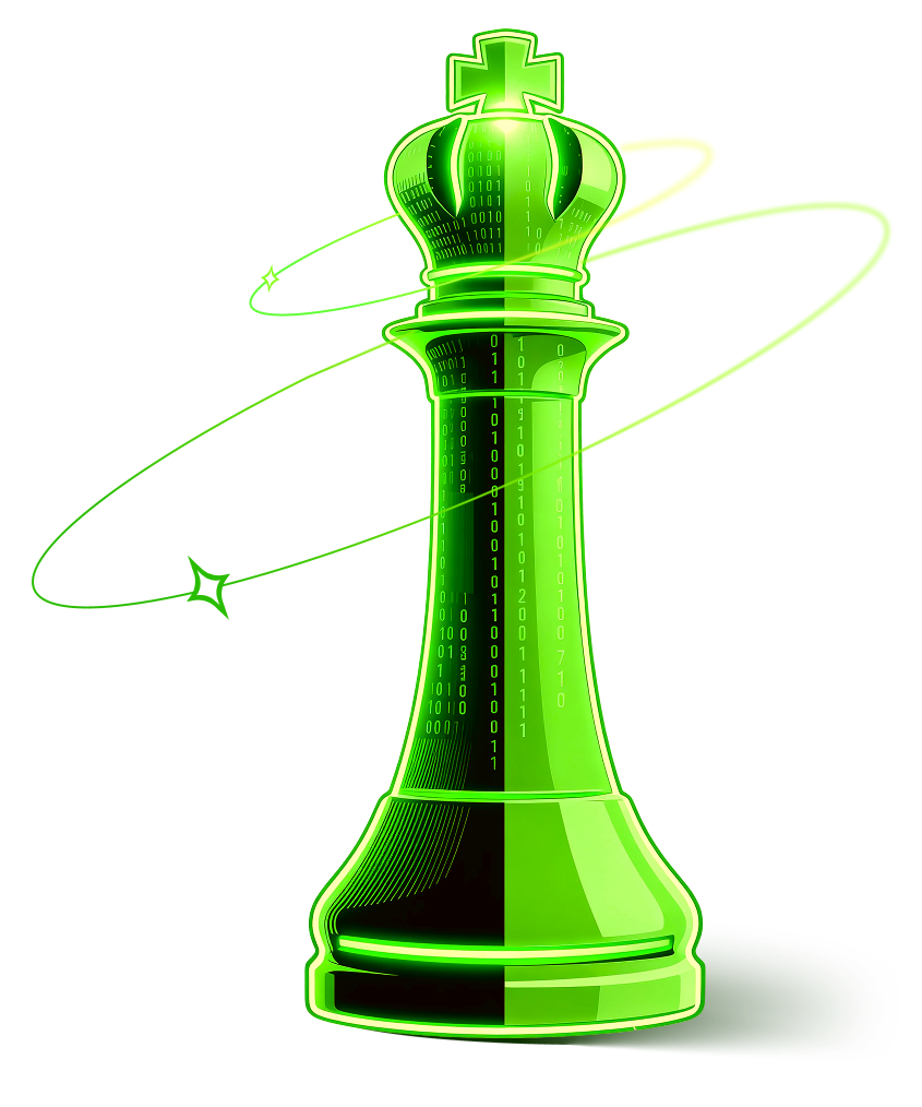 Green Crystal Chess King